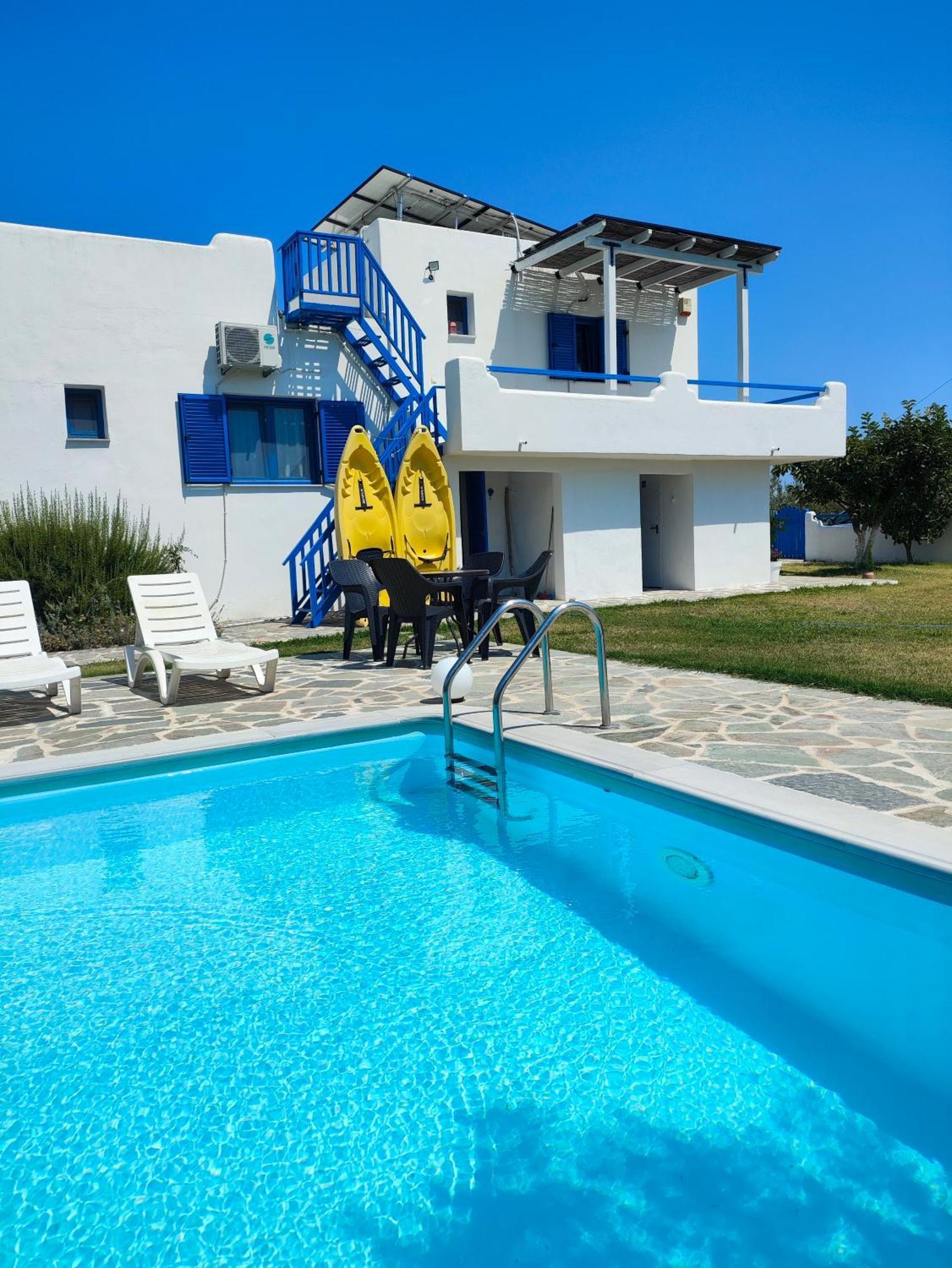Navy Greece Villa With Swimming Pool & Sea View Makrygialos Exterior foto