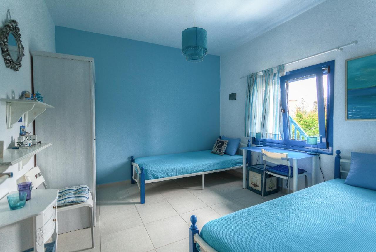 Navy Greece Villa With Swimming Pool & Sea View Makrygialos Exterior foto