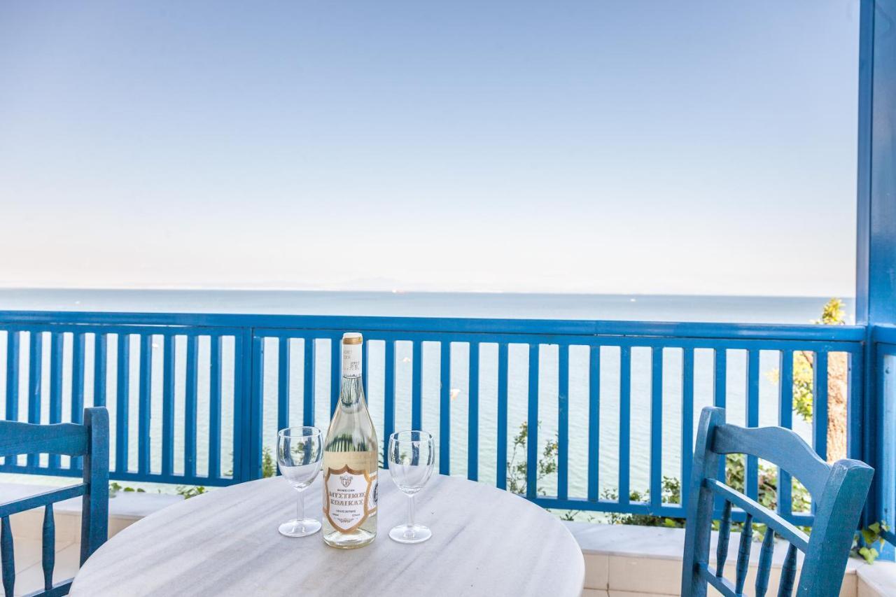 Navy Greece Villa With Swimming Pool & Sea View Makrygialos Exterior foto