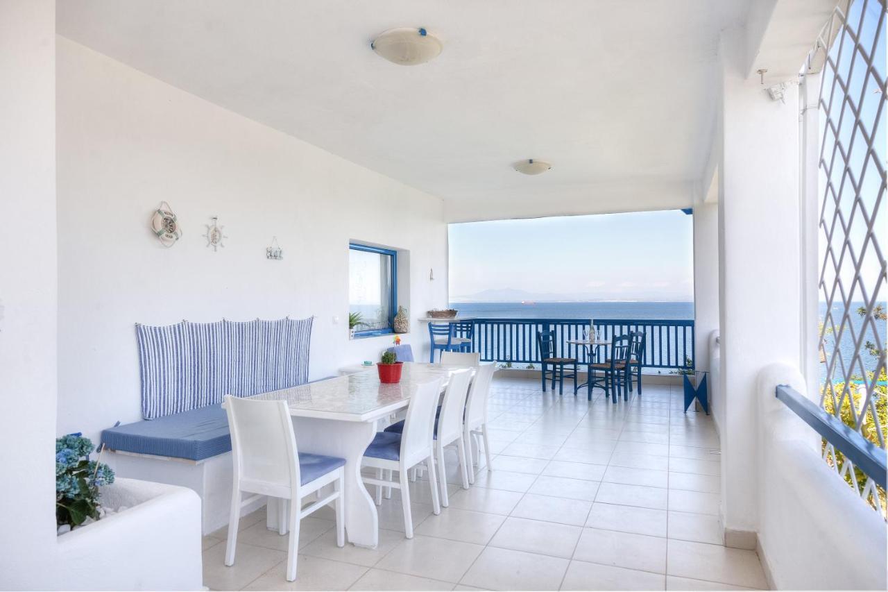 Navy Greece Villa With Swimming Pool & Sea View Makrygialos Exterior foto