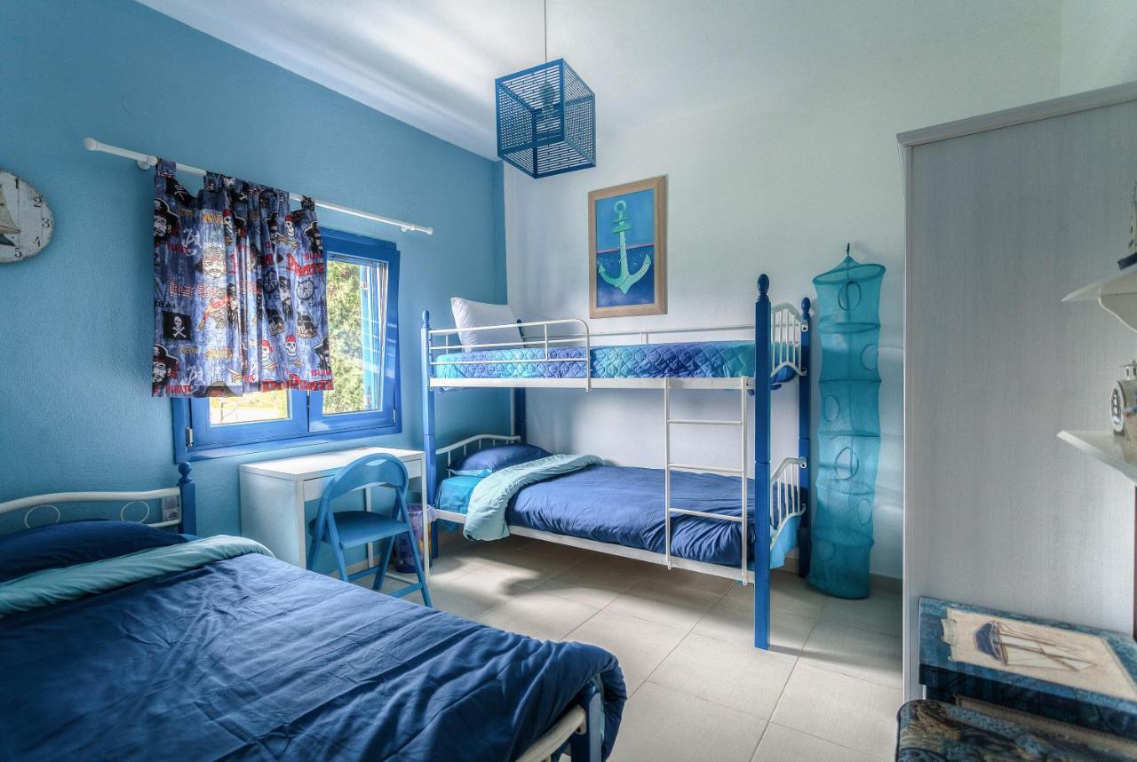 Navy Greece Villa With Swimming Pool & Sea View Makrygialos Exterior foto